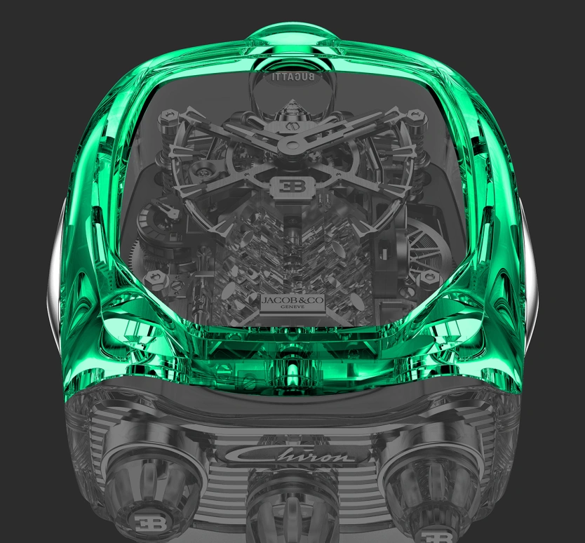Jacob & Co.,Bugatti Chiron ,Sapphire,Crystal,Handwound,60hours,In-house Caliber,BU210,BU210.80.AI.UA.BBRUA