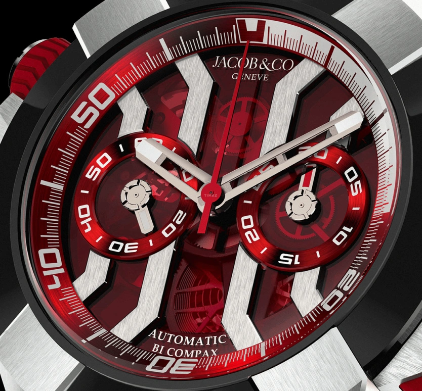 Jacob & Co.,EPIC ,Titanium,48hours,In-house Caliber,Sapphire,EC313,EC313.20.SB.RR.B
