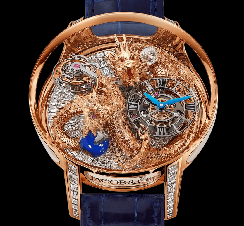 Jacob & Co.,Astronomia 50mm,50mm,Rose Gold,Sapphire,Gold,Handwound,60hours,In-house Caliber,AT802,AT802.40.DR.BD.ABALA
