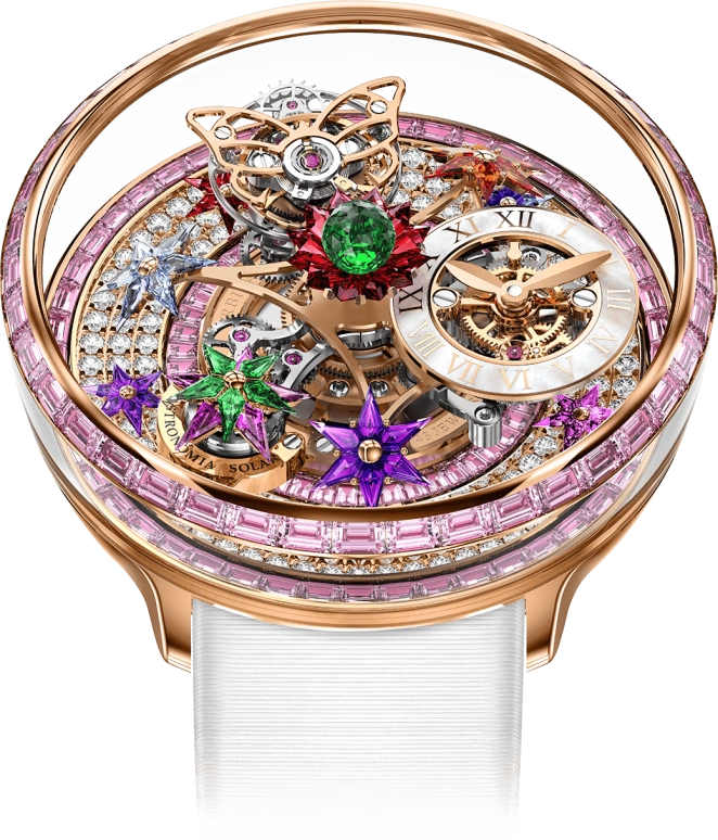 Jacob & Co.,Fleurs de Jardin ,Rose Gold,Gold,Sapphire,AF321,AF321.40.BA.AG.BBSA