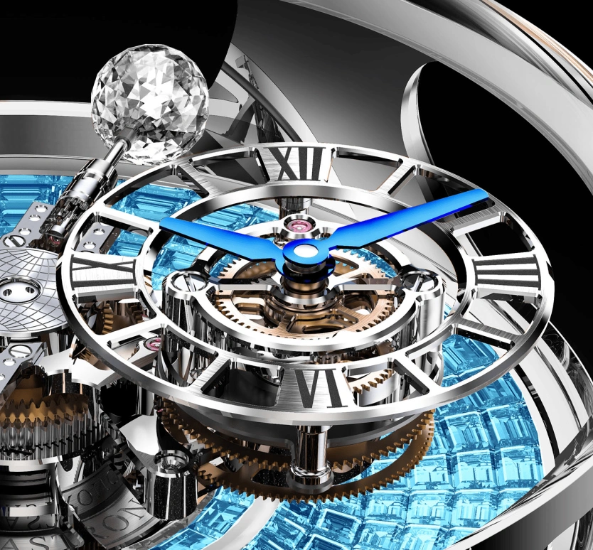 Jacob & Co.,Astronomia ,Gold,White Gold,Handwound,60hours,In-house Caliber,AT800,AT800.30.BD.BI.B