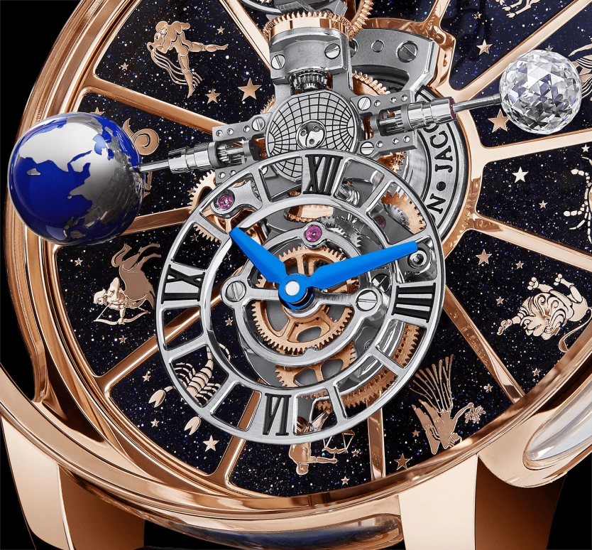Jacob & Co.,Astronomia 50mm,50mm,Rose Gold,Gold,Handwound,60hours,In-house Caliber,AT100,AT100.40.AC.AB.B