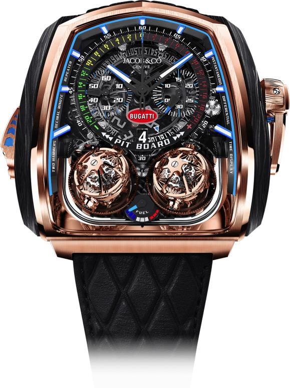 Jacob & Co.,Twin Turbo Furious ,Forged Carbon,Rose Gold,Carbon,Gold,Handwound,50hours,In-house Caliber,TT200,TT200.40.AB.AB.A