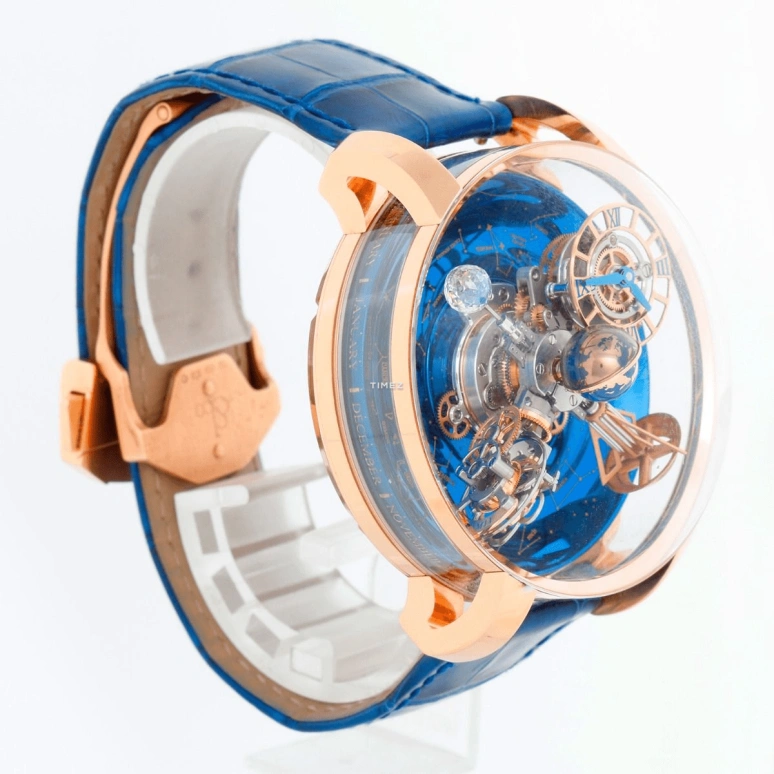 Jacob & Co.,Astronomia 47mm,47mm,Rose Gold,Blue,Handwound,Tourbillon,Zodiac Indications,Day / Night Indication,AT110,AT110.40.AA.WD.A II