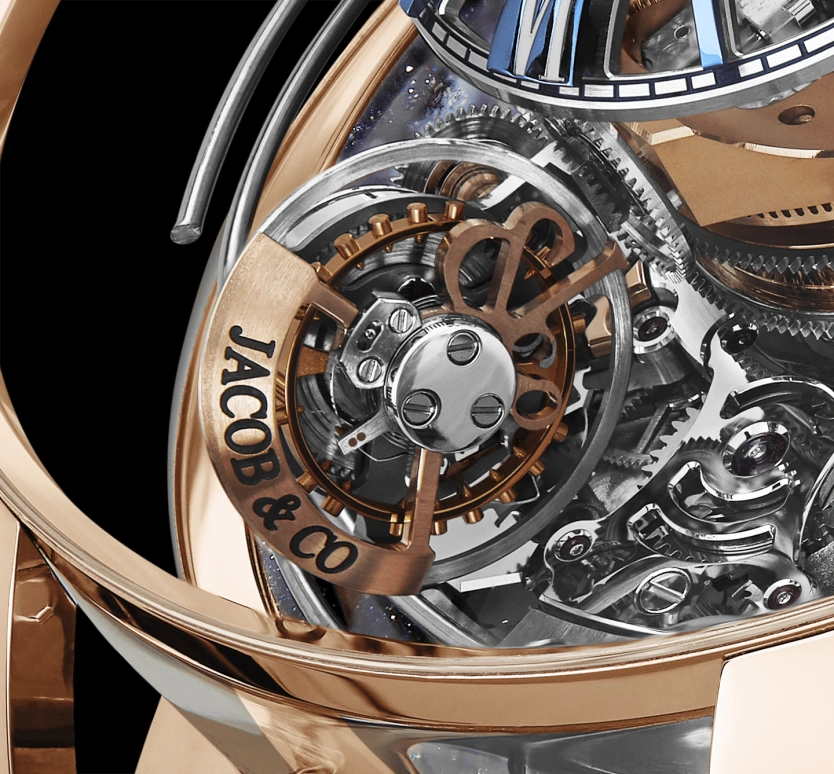 Jacob & Co.,Astronomia 50mm,50mm,Rose Gold,Sapphire,Gold,Crystal,Multi-Color,Blue,Handwound,50hours,In-house Caliber,AM500,AM500.40.AA.AA.ABALA