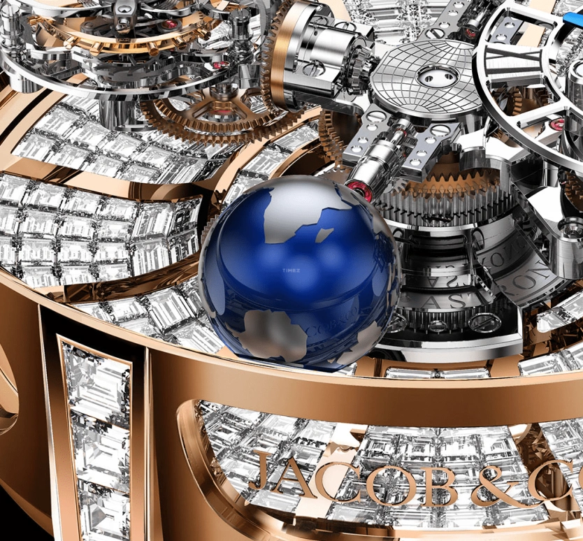 Jacob & Co.,Astronomia 50mm,50mm,Rose Gold,Gold,Silver,Gold,Handwound,60hours,In-house Caliber,AT800,AT800.40.BD.BD.A