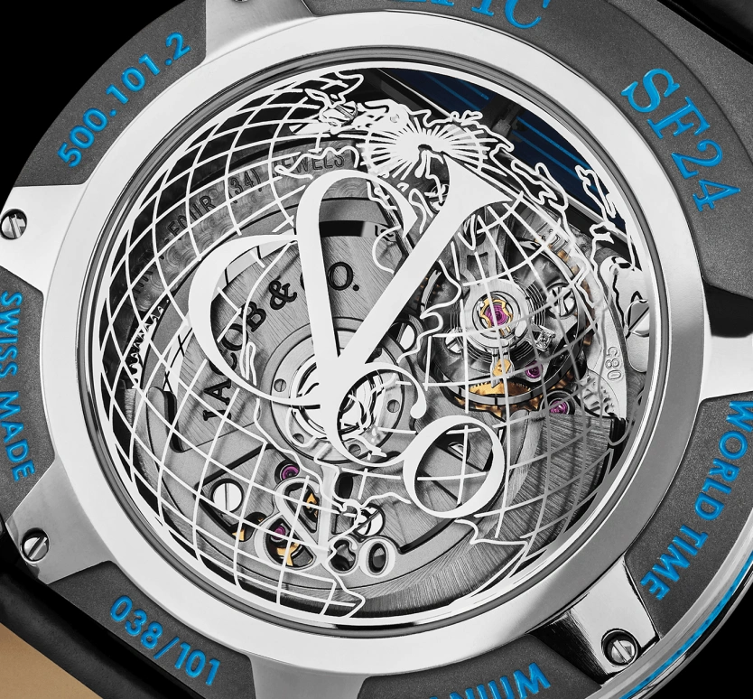 Jacob & Co.,EPIC 45mm,45mm,Titanium,48hours,In-house Caliber,Sapphire,ES101,ES101.20.NS.YB.A