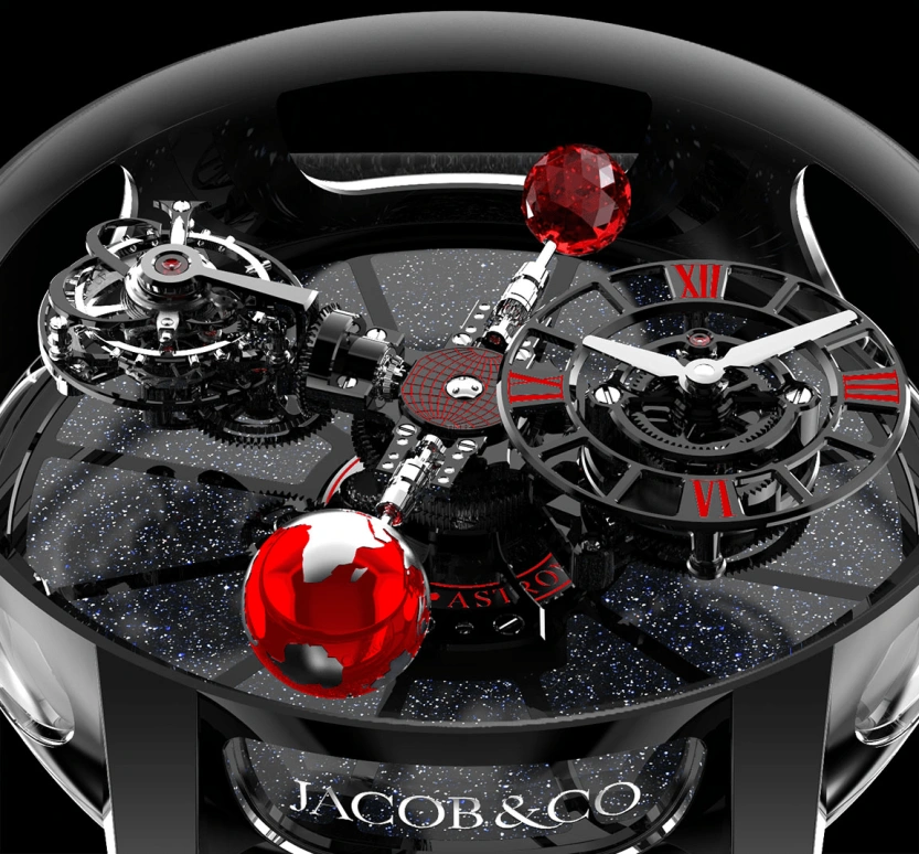 Jacob & Co.,Astronomia ,Ceramic,Handwound,60hours,In-house Caliber,AT100,AT100.95.KR.SR.B
