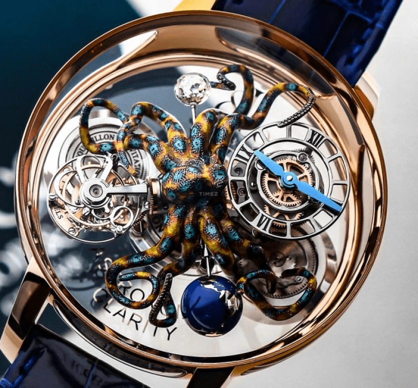 Jacob & Co.,Astronomia 50mm,50mm,Rose Gold,Sapphire,Gold,Handwound,60hours,In-house Caliber,AT120,AT120.40.OU.SD.B