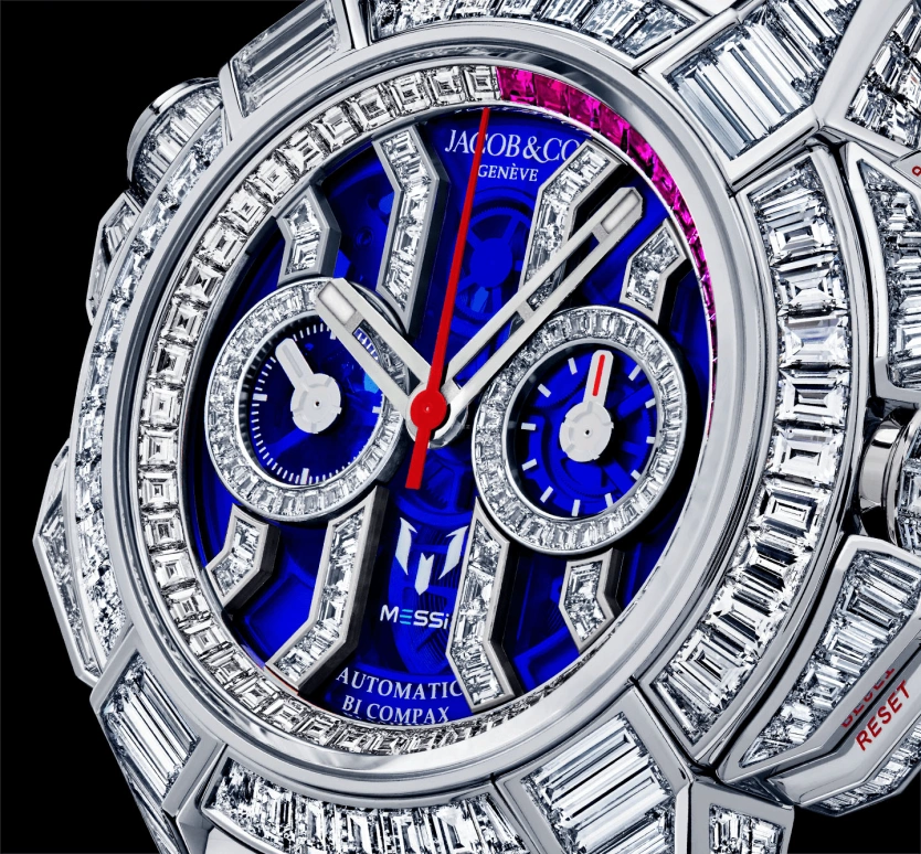 Jacob & Co.,EPIC ,Gold,White Gold,48hours,In-house Caliber,Lionel Messi,Leo Messi,GOAT,EC422,EC422.30.BD.UA.ABRUA