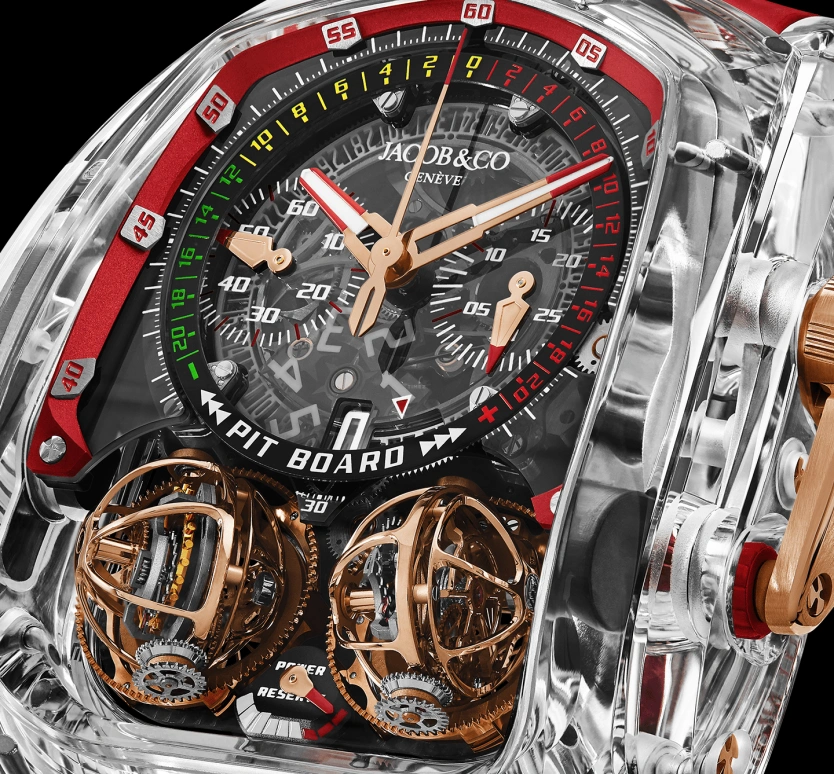 Jacob & Co.,Twin Turbo Furious ,Sapphire,Crystal,Handwound,50hours,In-house Caliber,TT220,TT220.80.AA.AA.A