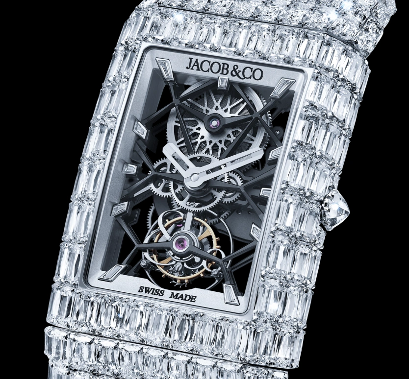 Jacob & Co.,Billionaire 45.67x35mm,45.67x35mm,Gold,White Gold,Sapphire,BL122,BL122.30.BD.BD.A