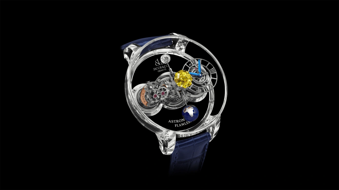 Jacob & Co.,Astronomia ,Sapphire,Crystal,Handwound,60hours,In-house Caliber,AT125,AT125.80.AA.UC.B