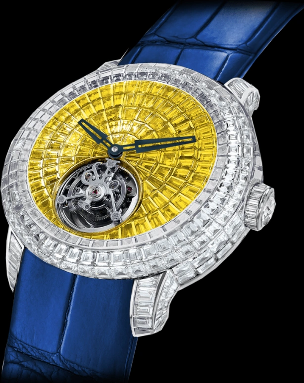 Jacob & Co.,Caviar Tourbillon ,Handwound,100hours,In-house Caliber,CV201,CV201.30.BD.BY.A