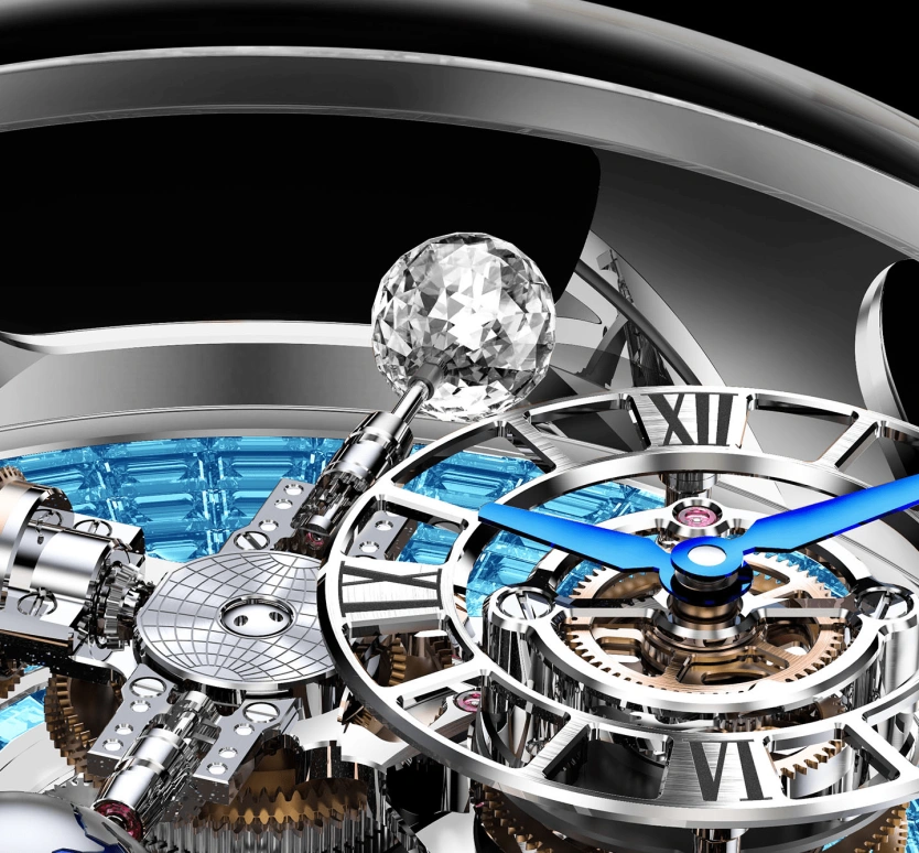 Jacob & Co.,Astronomia ,Gold,White Gold,Handwound,60hours,In-house Caliber,AT800,AT800.30.BD.BI.B