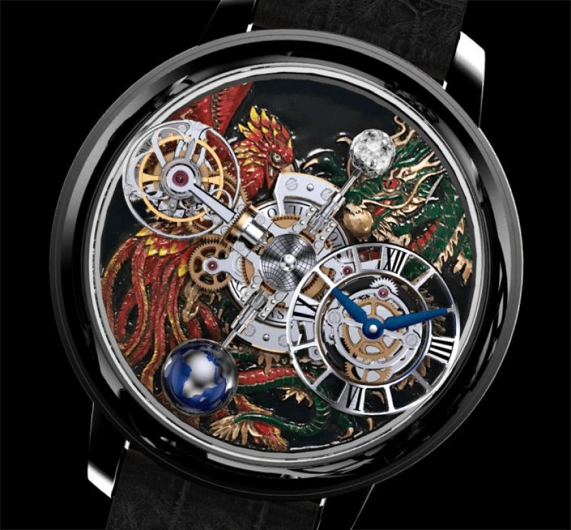 Jacob & Co.,Astronomia ,Black Gold,Gold,Handwound,60hours,In-house Caliber,AT100,AT100.31.AC.UA.B