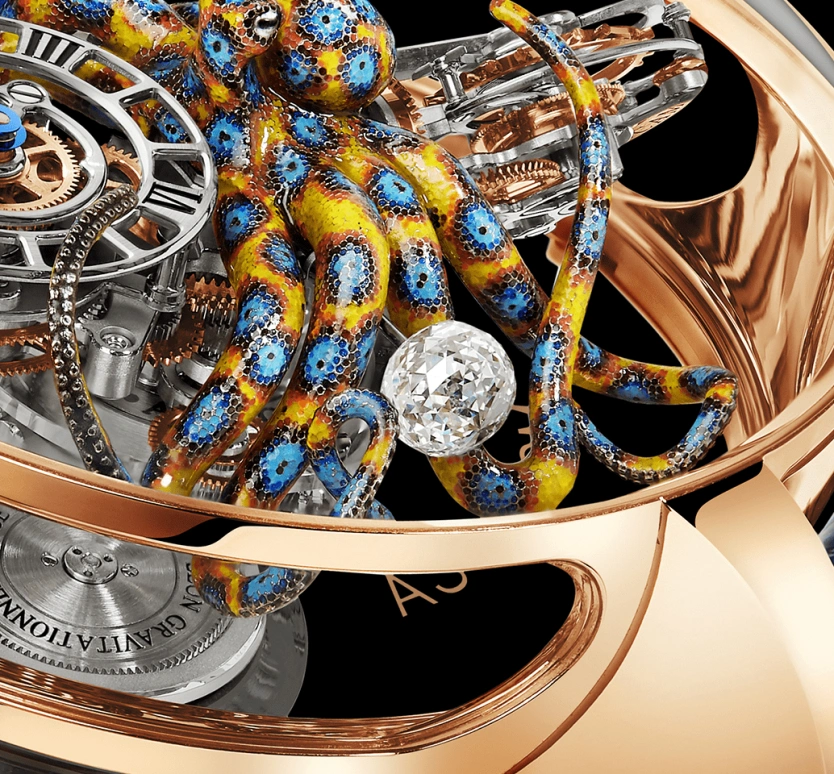 Jacob & Co.,Astronomia 50mm,50mm,Rose Gold,Sapphire,Gold,Handwound,60hours,In-house Caliber,AT120,AT120.40.OU.SD.B