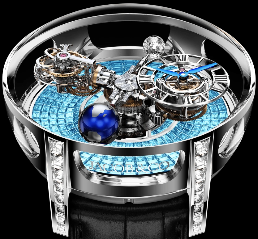 Jacob & Co.,Astronomia ,Gold,White Gold,Handwound,60hours,In-house Caliber,AT800,AT800.30.BD.BI.B