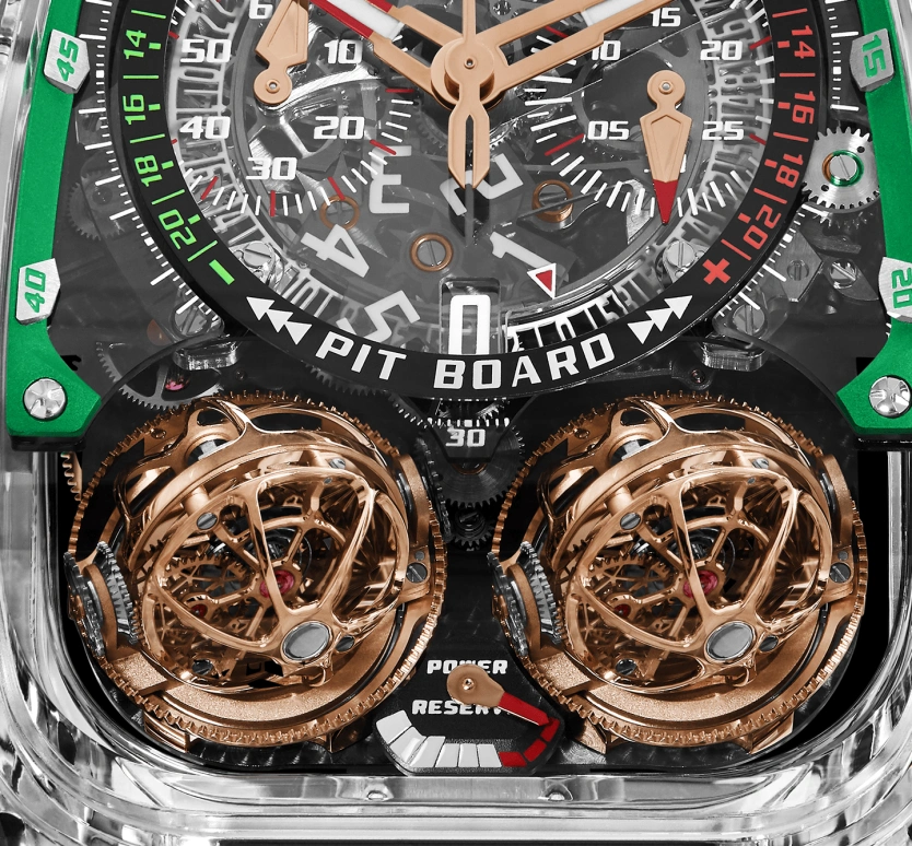 Jacob & Co.,Twin Turbo Furious ,Sapphire,Crystal,Handwound,50hours,In-house Caliber,TT220,TT220.80.AA.AC.A