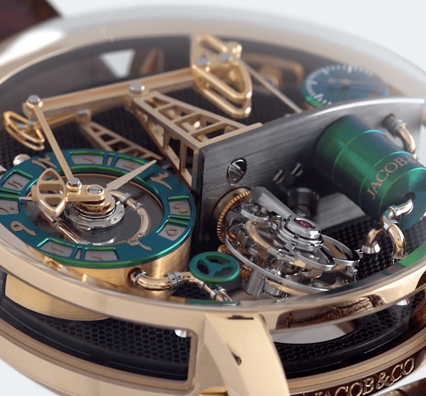 Jacob & Co.,Oil Pump ,Rose Gold,Sapphire,Gold,Handwound,60hours,In-house Caliber,OI100,OI100.40.AA.AB.A