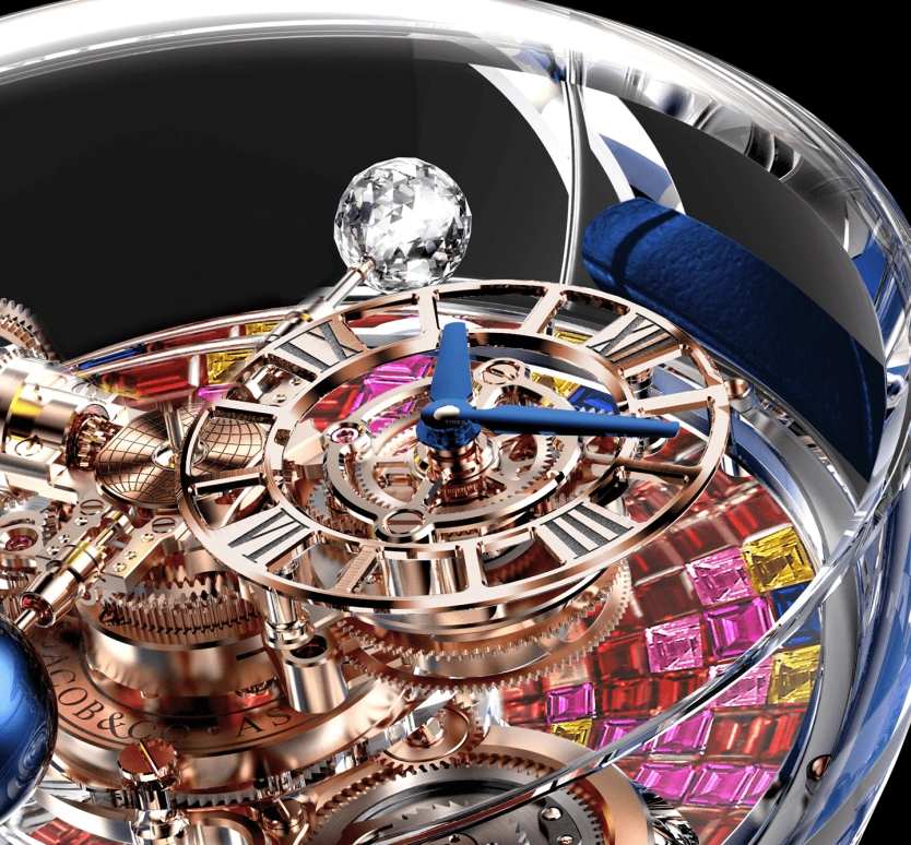 Jacob & Co.,Astronomia ,Sapphire,Handwound,60hours,In-house Caliber,AT130,AT130.48.HD.UA.B