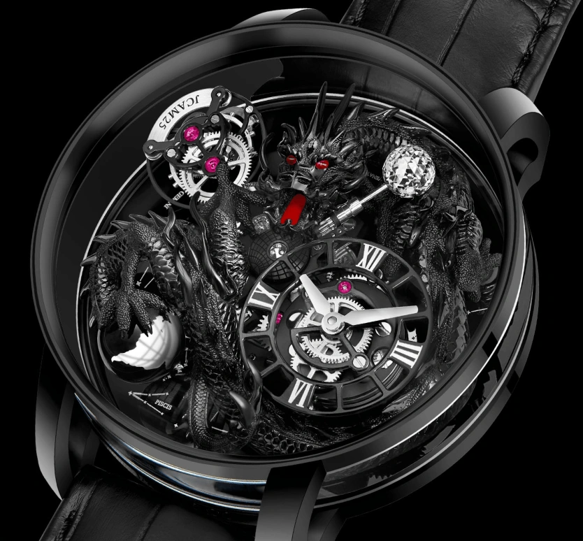Jacob & Co.,Astronomia 47mm,47mm,Black Gold,Sapphire,Gold,Handwound,60hours,In-house Caliber,AT112,AT112.31.DR.UA.A