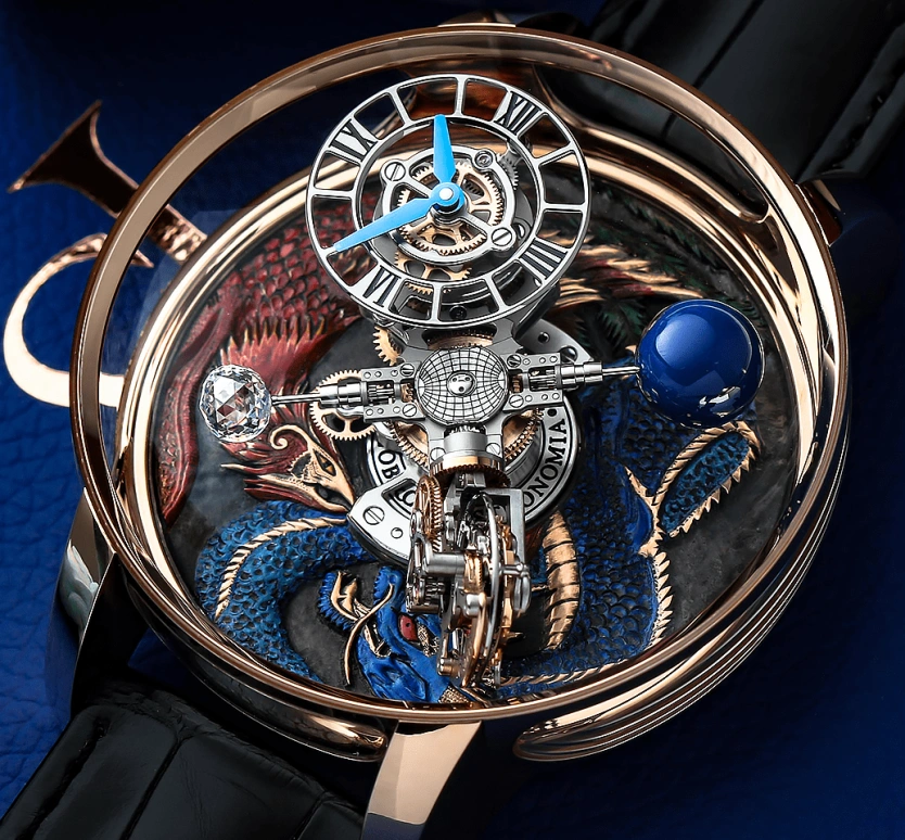 Jacob & Co.,Astronomia ,Rose Gold,Gold,Handwound,60hours,In-house Caliber,AT100,AT100.40.AC.UE.B