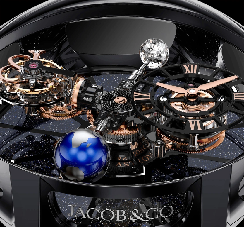 Jacob & Co.,Astronomia ,Ceramic,Handwound,60hours,In-house Caliber,AT100,AT100.95.KN.SD.B