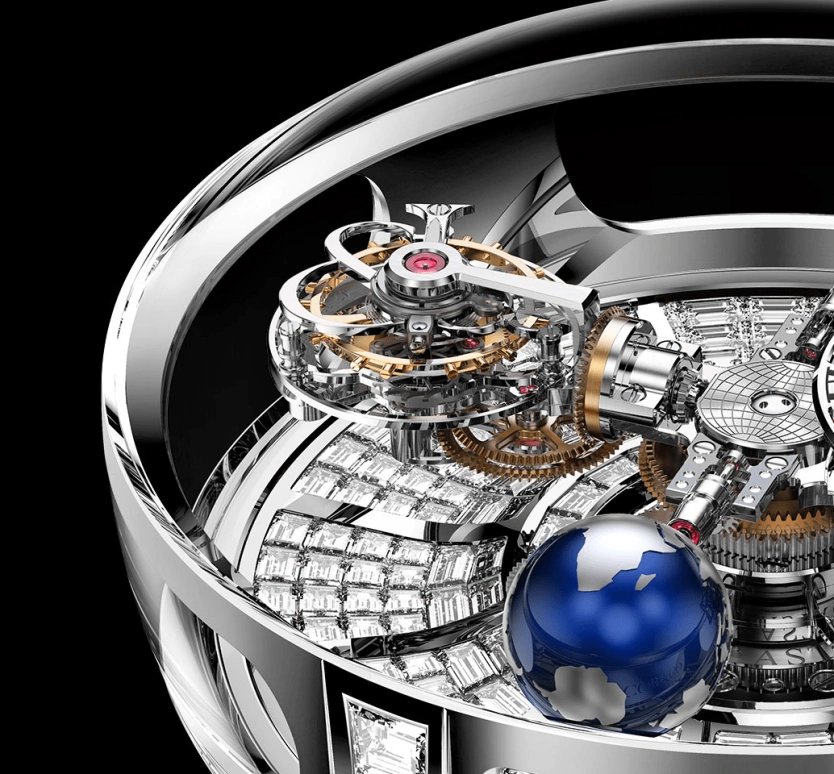 Jacob & Co.,Astronomia ,Sapphire,Gold,White Gold,Handwound,60hours,In-house Caliber,AT800,AT800.30.BD.BD.A
