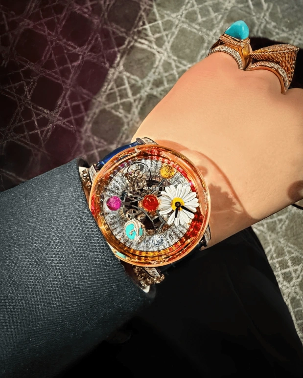 Jacob & Co.,Astronomia ,Rose Gold,Silver,Multi-Color,Sapphire,Round,Astronomia Solar G,Astronomia Solar G-Dragon