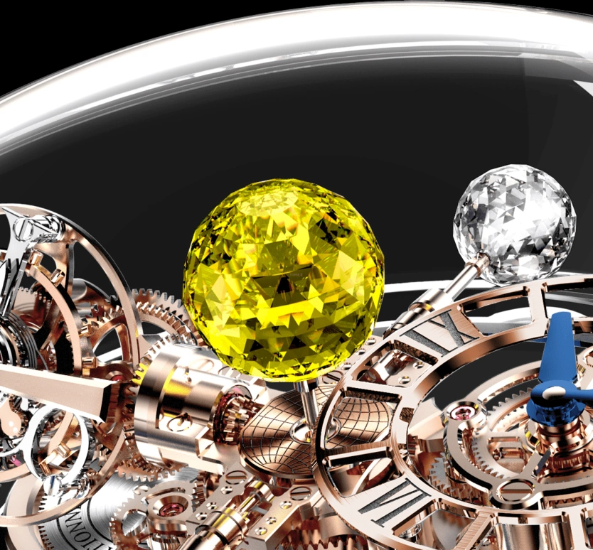 Jacob & Co.,Astronomia ,Sapphire,Handwound,60hours,In-house Caliber,AT125,AT125.80.AA.SD.A