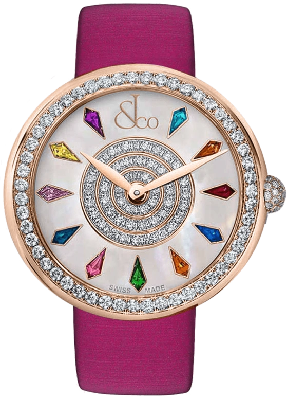 Jacob & Co.,Brilliant 44mm,44mm,Rose Gold,Gold,Quartz,In-house Caliber,Mother of Pearl,Sapphire,BQ030,BQ030.40.RO.KR.A