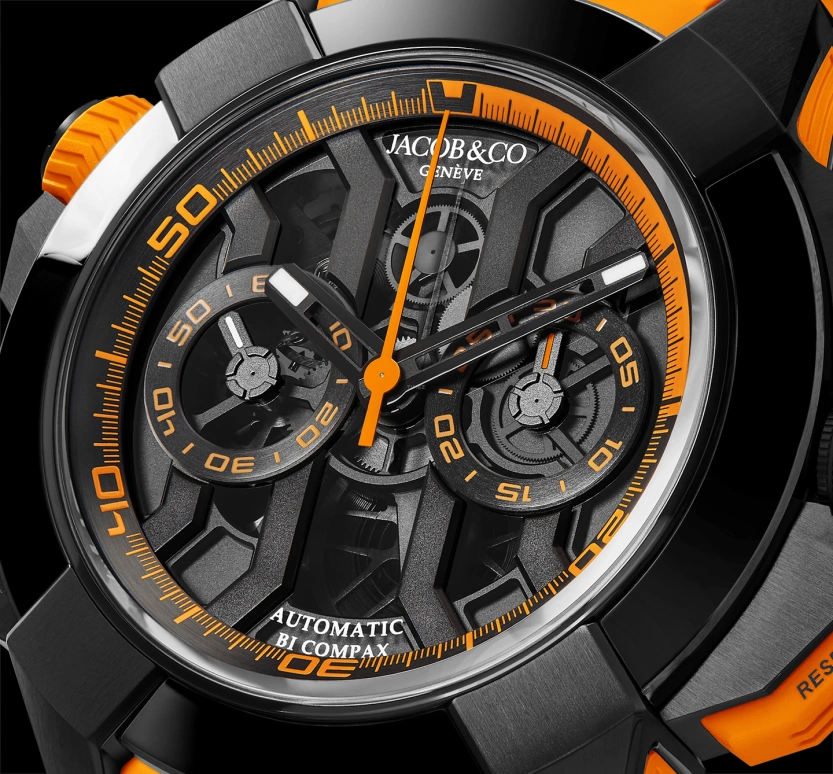 Jacob & Co.,EPIC ,Titanium,48hours,In-house Caliber,Sapphire,EC313,EC313.21.SB.BO.E