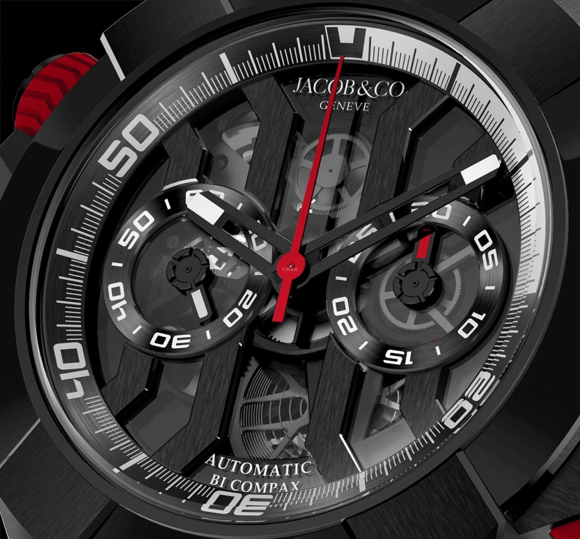 Jacob & Co.,EPIC ,Titanium,48hours,In-house Caliber,Sapphire,EC313,EC313.21.SB.BB.B