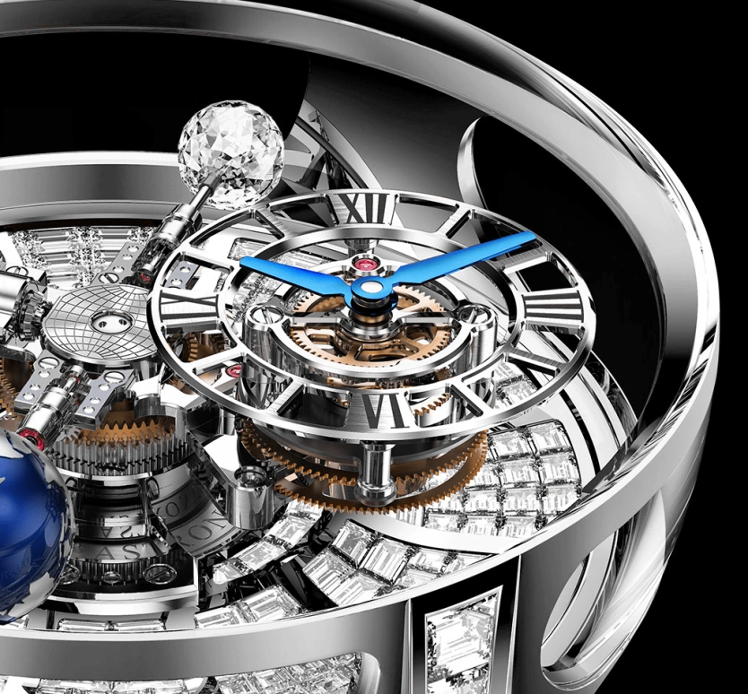 Jacob & Co.,Astronomia ,Sapphire,Gold,White Gold,Handwound,60hours,In-house Caliber,AT800,AT800.30.BD.BD.A