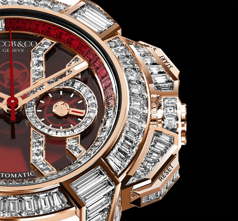 Jacob & Co.,EPIC ,Rose Gold,Gold,Sapphire,EC422,EC422.40.BW.RD.A