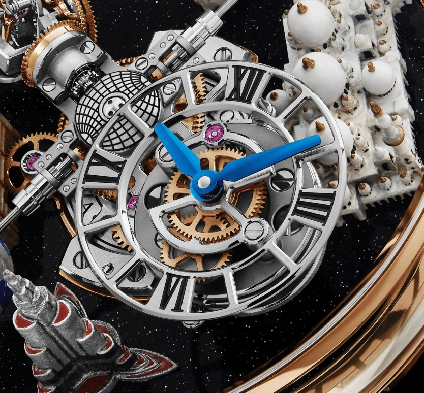 Jacob & Co.,Astronomia 50mm,50mm,Rose Gold,Sapphire,Gold,Handwound,60hours,In-house Caliber,AT102,AT102.40.AI.UA.ABALA
