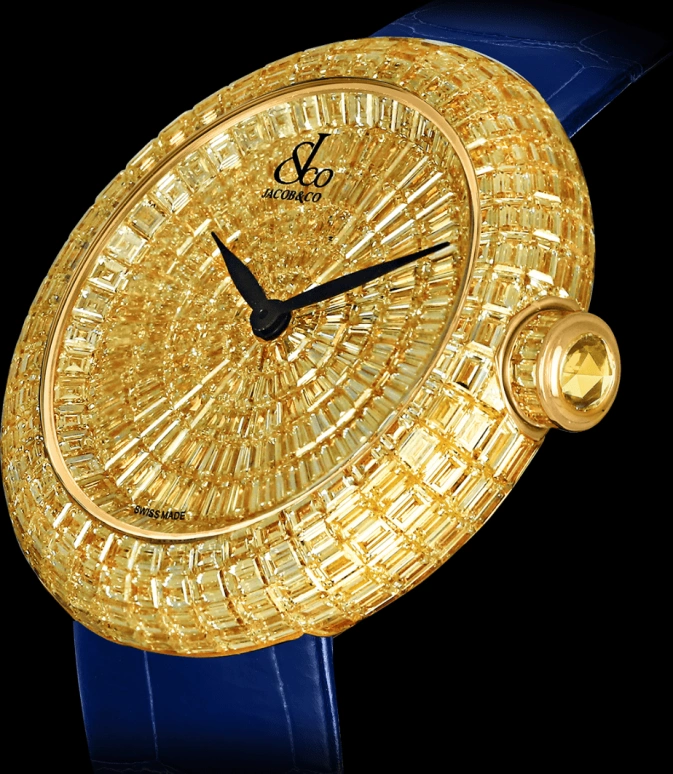 Jacob & Co.,Brilliant 18mm,18mm,Yellow Gold,Gold,Sapphire,BQ532,BQ532.50.BY.BY.A