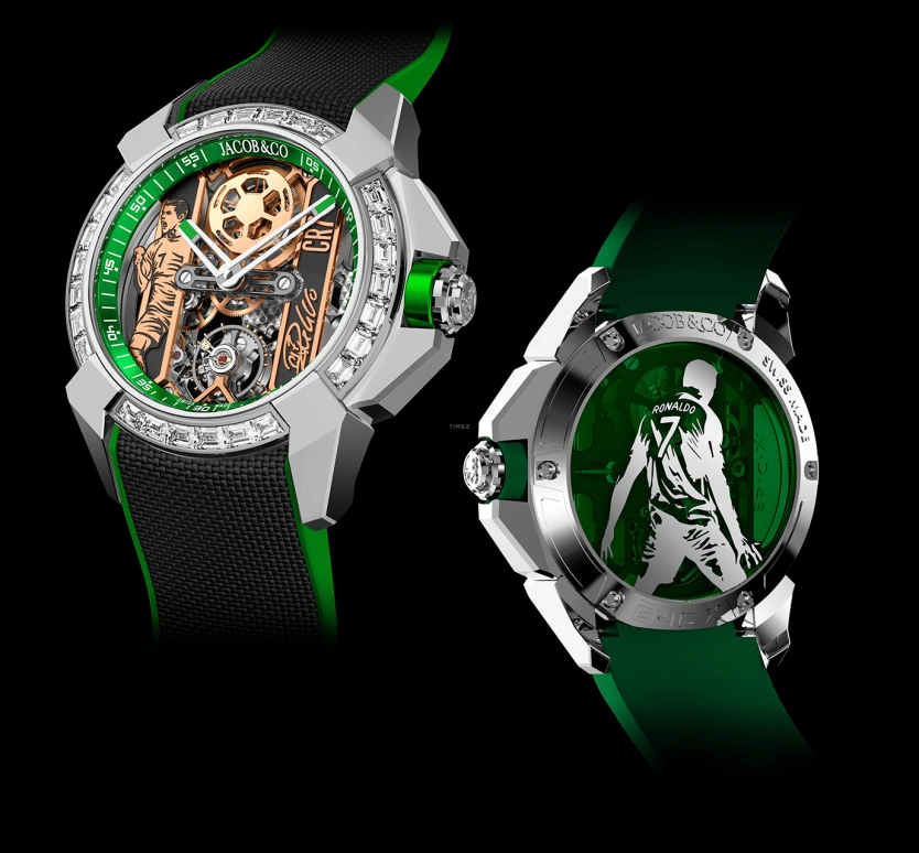 Jacob & Co.,EPIC 44mm,44mm,Stainless Steel,Handwound,48hours,In-house Caliber,Cristiano Ronaldo,EX120,EX120.10.BC.AA.ABRUA