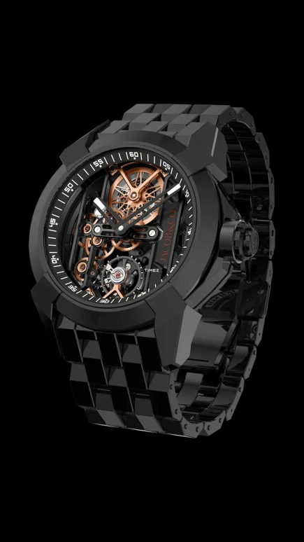 Jacob & Co.,EPIC 44mm,44mm,Ceramic,Black,Handwound,48hours,In-house Caliber,EX115,EX115.95.AC.AA.A95AA