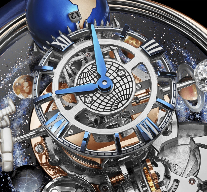 Jacob & Co.,Astronomia 50mm,50mm,Rose Gold,Sapphire,Gold,Crystal,Multi-Color,Blue,Handwound,50hours,In-house Caliber,AM500,AM500.40.AA.AA.ABALA