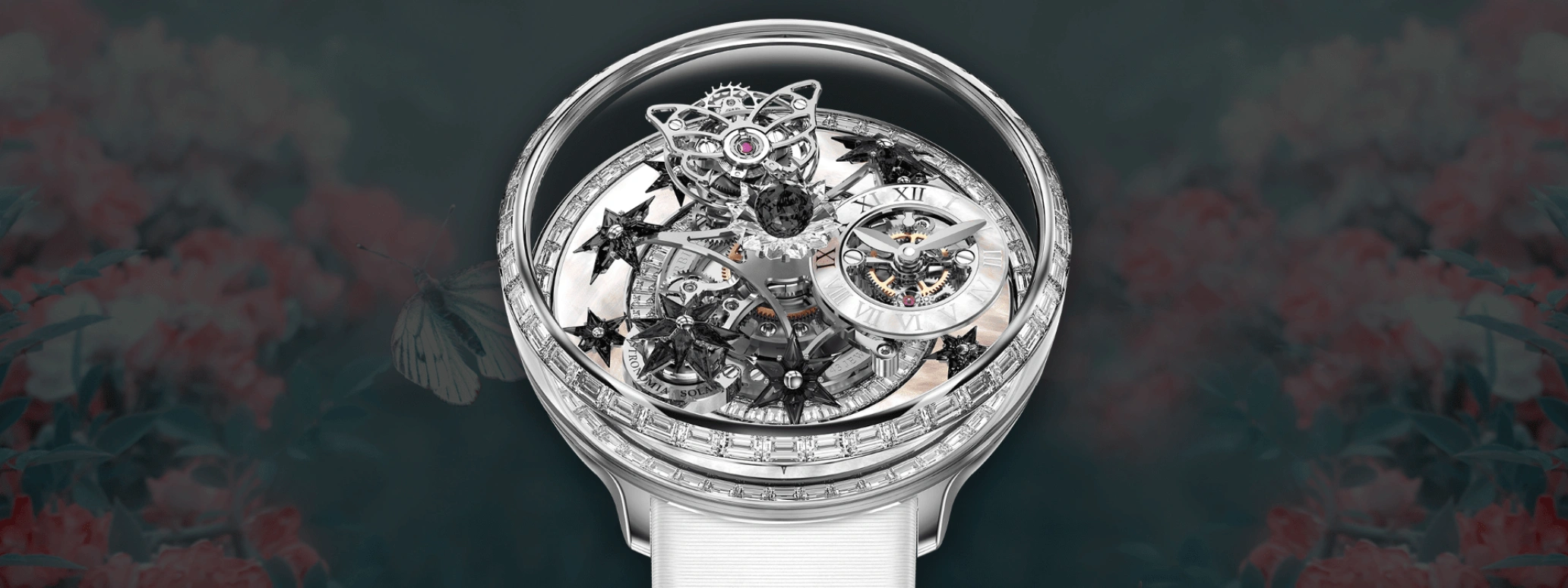 Jacob & Co.,Fleurs de Jardin ,Gold,White Gold,Sapphire,AF321,AF321.30.BC.UA.A