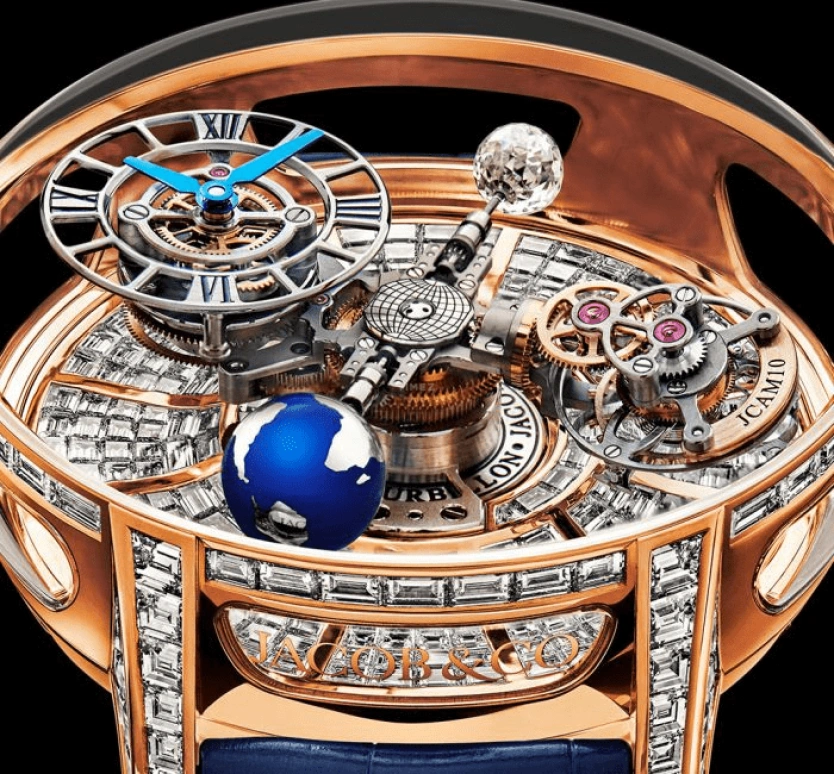 Jacob & Co.,Astronomia ,Rose Gold,Gold,Handwound,35hours,In-house Caliber,AT810,AT810.40.BD.BD.A
