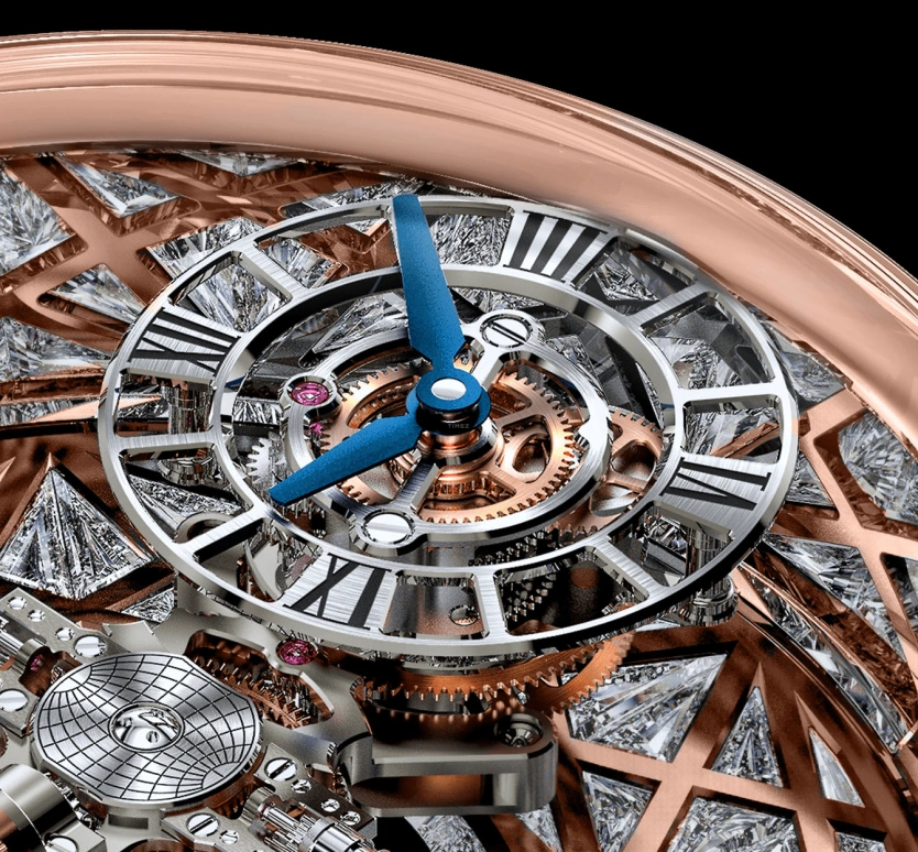 Jacob & Co.,Astronomia 50mm,50mm,Rose Gold,Gold,Handwound,60hours,In-house Caliber,AT800,AT800.40.HD.HD.B