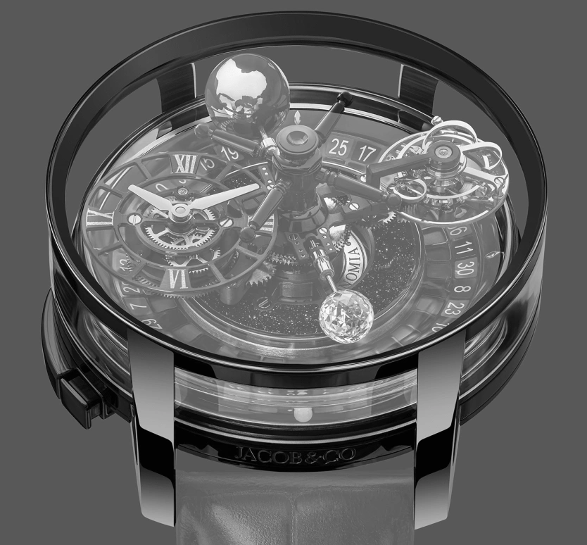 Jacob & Co.,Astronomia 47mm,47mm,Black Gold,Sapphire,Gold,Handwound,60hours,In-house Caliber,AT160,AT160.41.AA.AA.ABALA