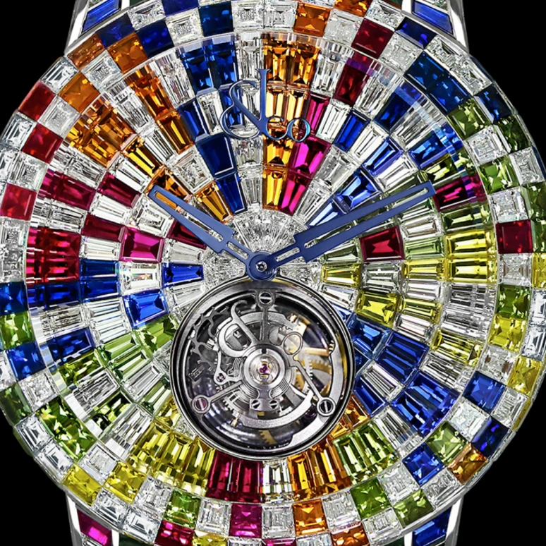 Jacob & Co.,Caviar Tourbillon 47mm,47mm,Gold,White Gold,Handwound,100hours,In-house Caliber,CV201,CV201.30.HX.HX.A