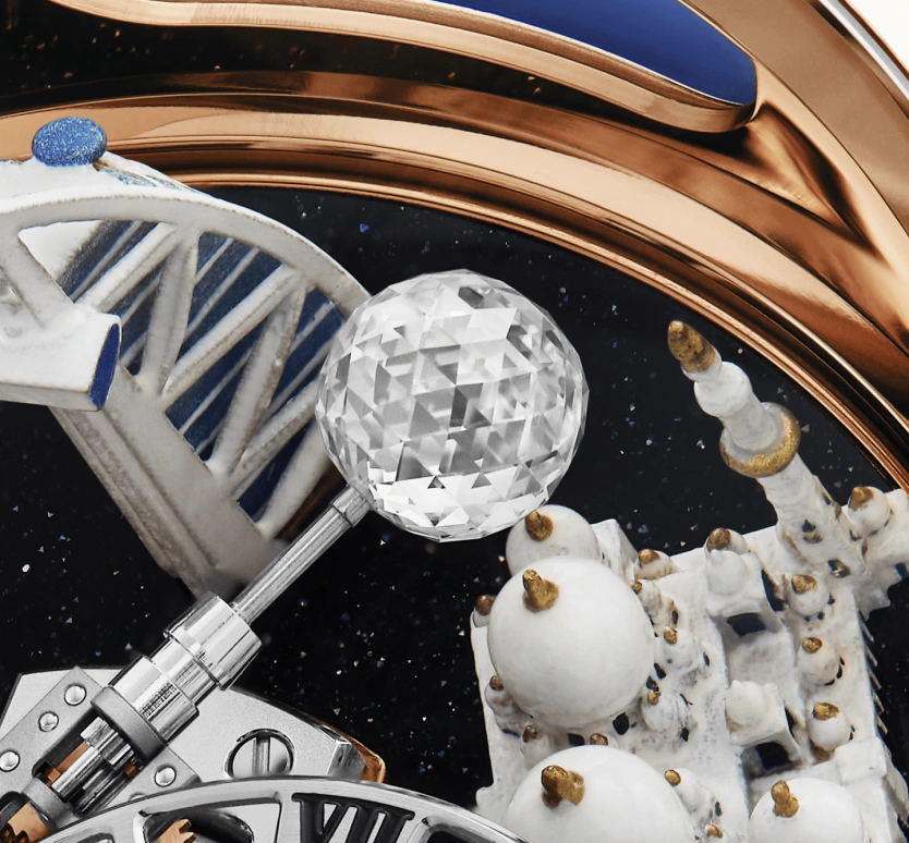 Jacob & Co.,Astronomia 50mm,50mm,Rose Gold,Sapphire,Gold,Handwound,60hours,In-house Caliber,AT102,AT102.40.AI.UA.ABALA