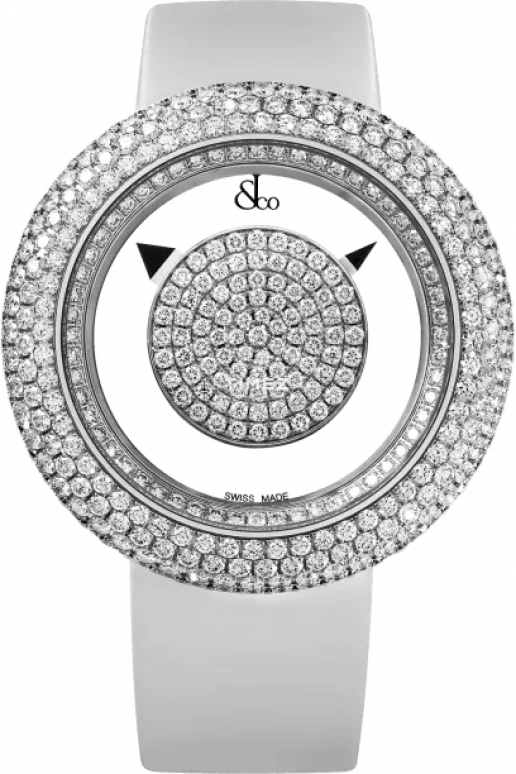 Jacob & Co.,Brilliant 38mm,38mm,White Gold,Silver White,Quartz,Round,BM556,BM556.30.RD.RD