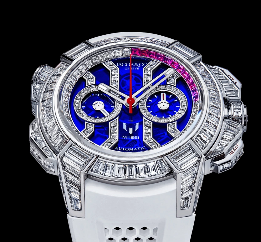 Jacob & Co.,EPIC ,Gold,White Gold,48hours,In-house Caliber,Lionel Messi,Leo Messi,GOAT,EC422,EC422.30.BD.UA.ABRUA
