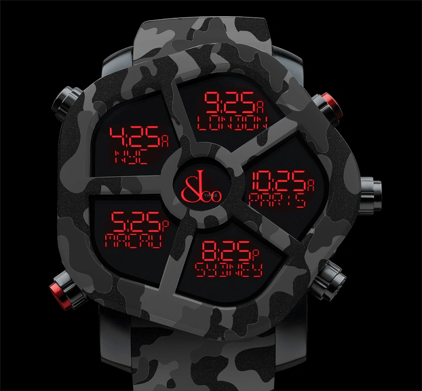 Jacob & Co.,Ghost ,Carbon,Rubber,Quartz,In-house Caliber,GH100,GH100.11.NS.PC.ANR4D